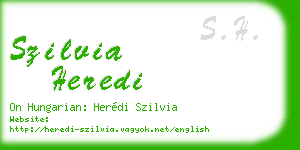 szilvia heredi business card